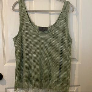 Anthropologie Mesh sparkle top